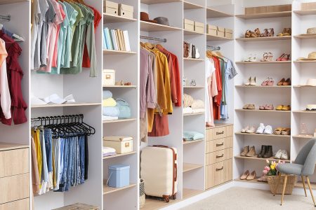 An organised, decluttered living space